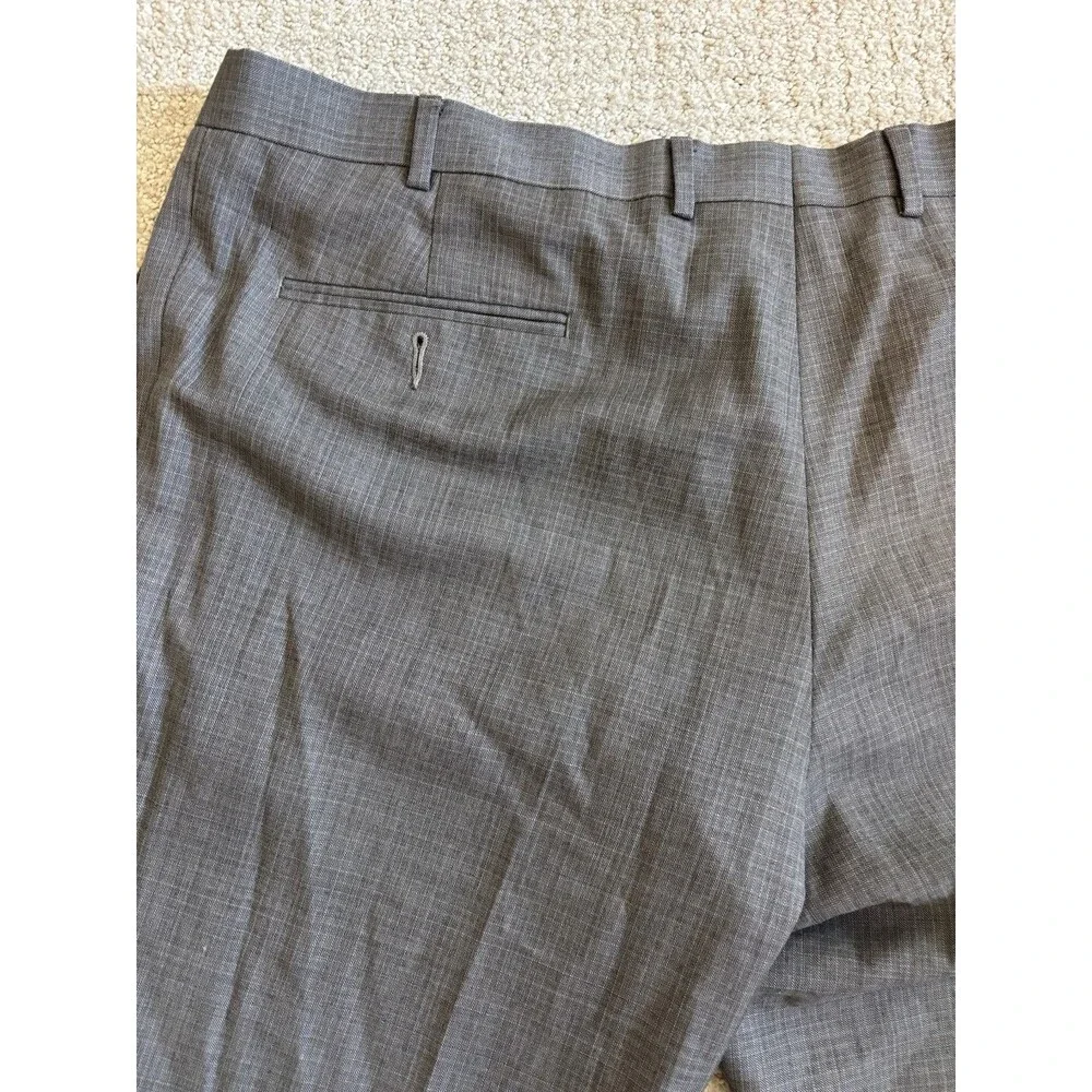 Lauren Ralph Lauren Men's Charcoal Wool Blend Dress Pants Flat Front Size 33x30‎